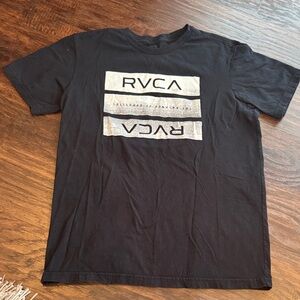 RVCA Black Short Sleeve Tee with Graphic